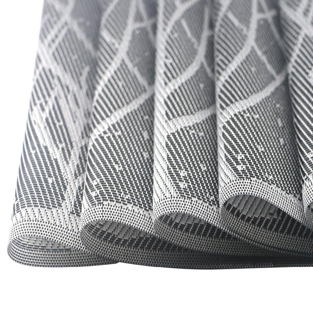 Washable Woven Placemats Tree Theme Non-slip Table Mats For Kitchen Dining Set of 6 Blue Tree/coffee Tree/silver Tree