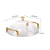 Cake Stand Transparent Cake Tray Plastic with Dome Lid Serving Tray Drop Resistant with Handle Tea Trays Afternoon Tea