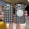 TK популярный чехол для мобильного телефона iPhone15 в черно-белую клетку Apple 17 противоударный магнитный прозрачный чехол для мобильного телефона 14promax