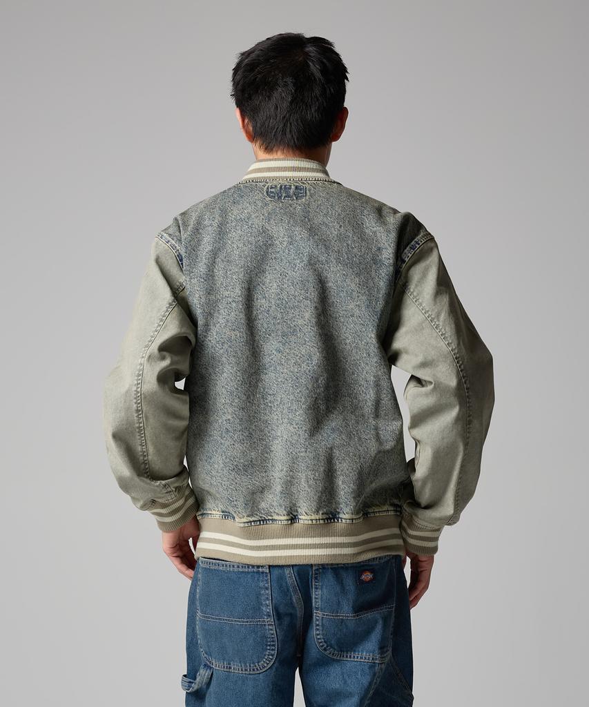 Dickies Джинсовая куртка-бомбер с логотипом-волной Тонированный деним