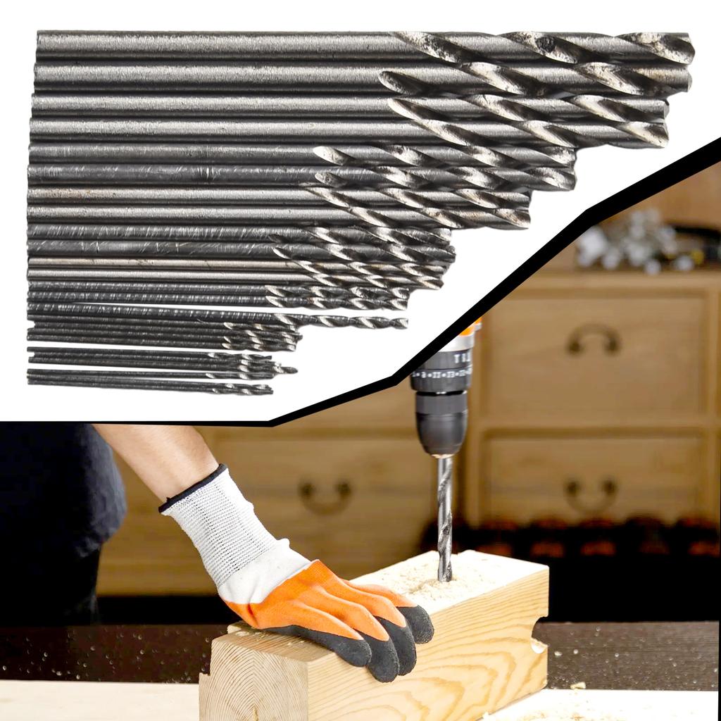 25Pc Hss Micro Drill Bit Set 0.5mm-3mm High Speed Steel Pcb Small Drill Jewelry Tools For Dremel Bit Set For Electric Drills Set