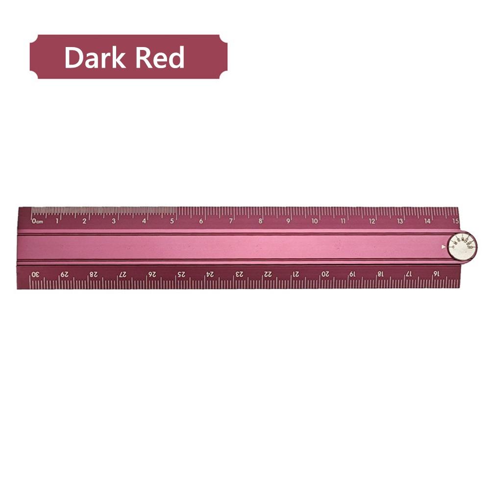 Aluminum Alloy Folding Ruler 30cm Metal Ruler High Quality Stationery Ruler  Students