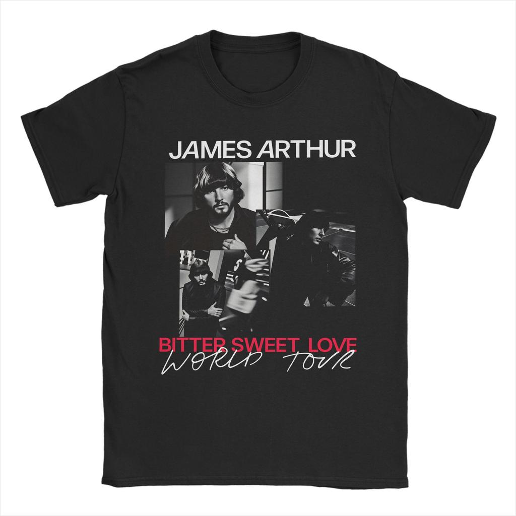Summer James Arthur world tour Trending T Shirts 100 Cotton Tee Shirt for Unisex Y2K Retro Big Size Short Sleeve Clothing
