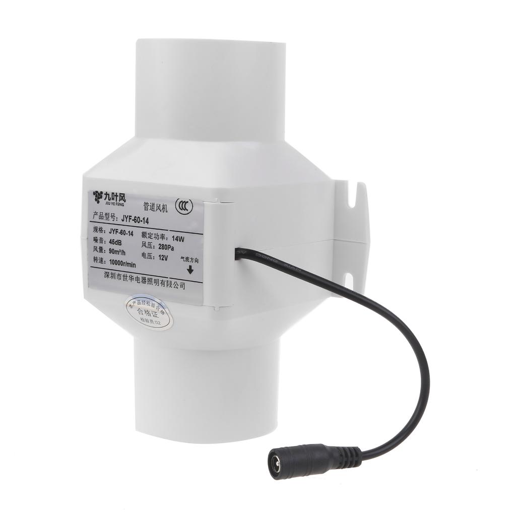 60mm Pipe Vent Ceiling Window Exhaust Fan Ventilator Ventilation Vent Air Extractor for Bathroom Toilet Kitchen Hood