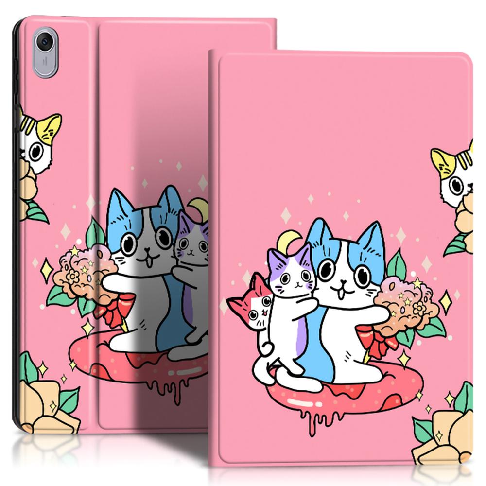 Чехол для Huawei Hi MatePad 11.5 2024 с принтом, из ПУ кожи+ТПУ, подставка, обложка для планшета