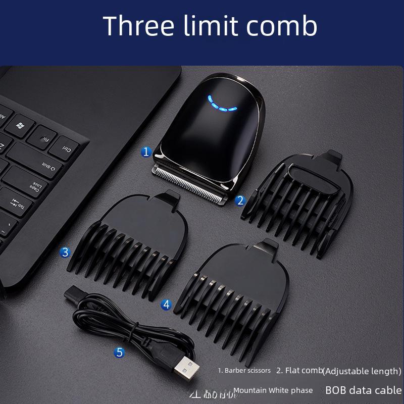 Электрическая машинка для стрижки волос с аккумулятором для мужчин, нулевым лезвием и функцией карвинга