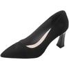 Fashion Autumn Suede Women's High Heels Soft Soled Anti Slip Work Footwear Sexy Black Fashion Pumps Casual Comfort Women's Shoes Mujer