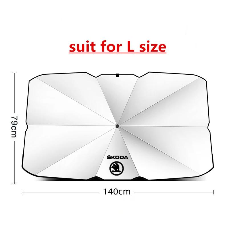 Car Sticker Car Front Windshield Sunshade Suitable For Skoda Citigo Fabia Octavia Superb Car Sunshade Interior Accessories ulnm83
