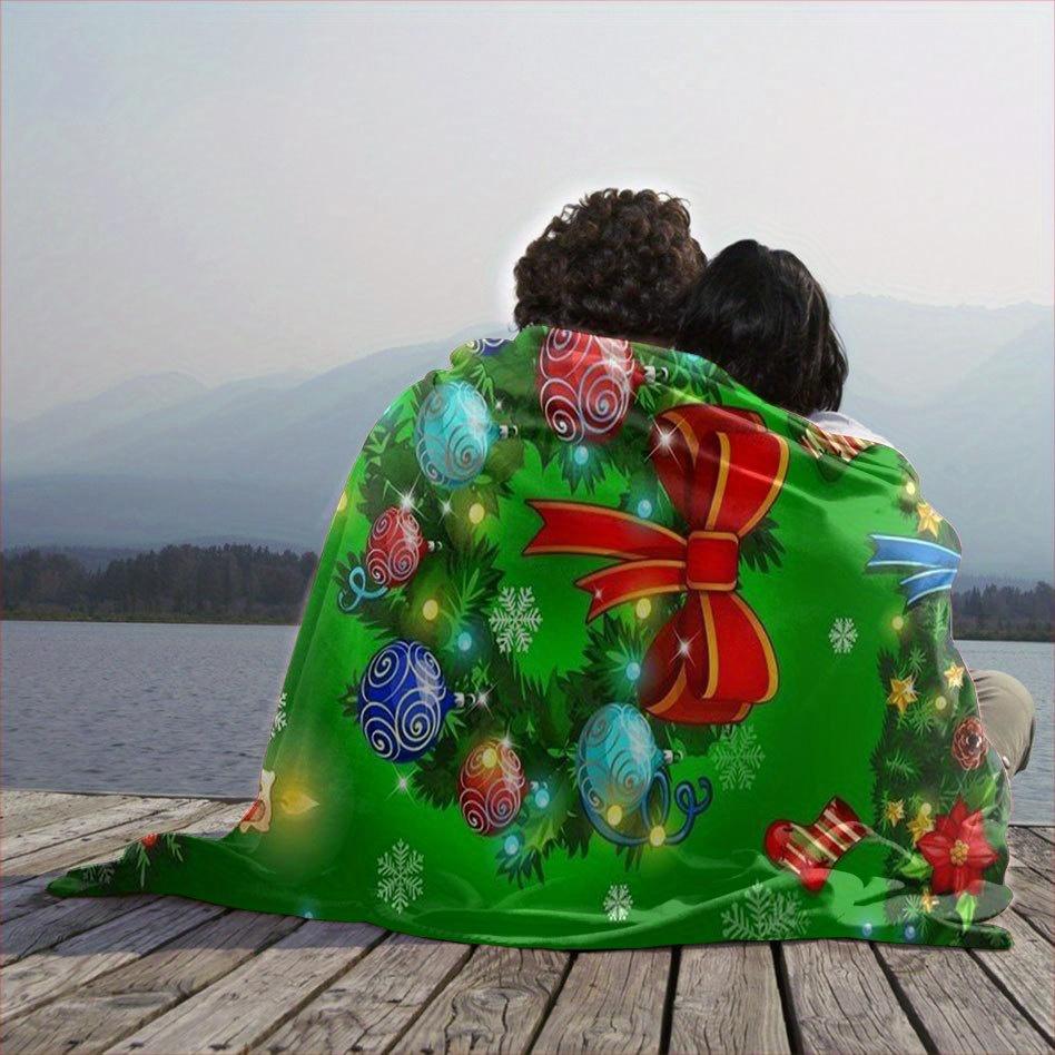 Christmas Celebration Joy Blanket Cozy Flannel Throw for Holiday Cheer AllSeason Comfort Festive Tradition Gift