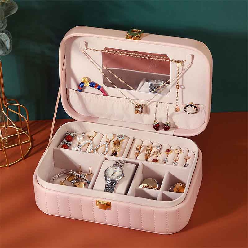 Button Storage Zipper Jewelers Organizer Container Box Portable Jewelry Box Jewelry Organizer Display Travel Jewelry Case Boxes