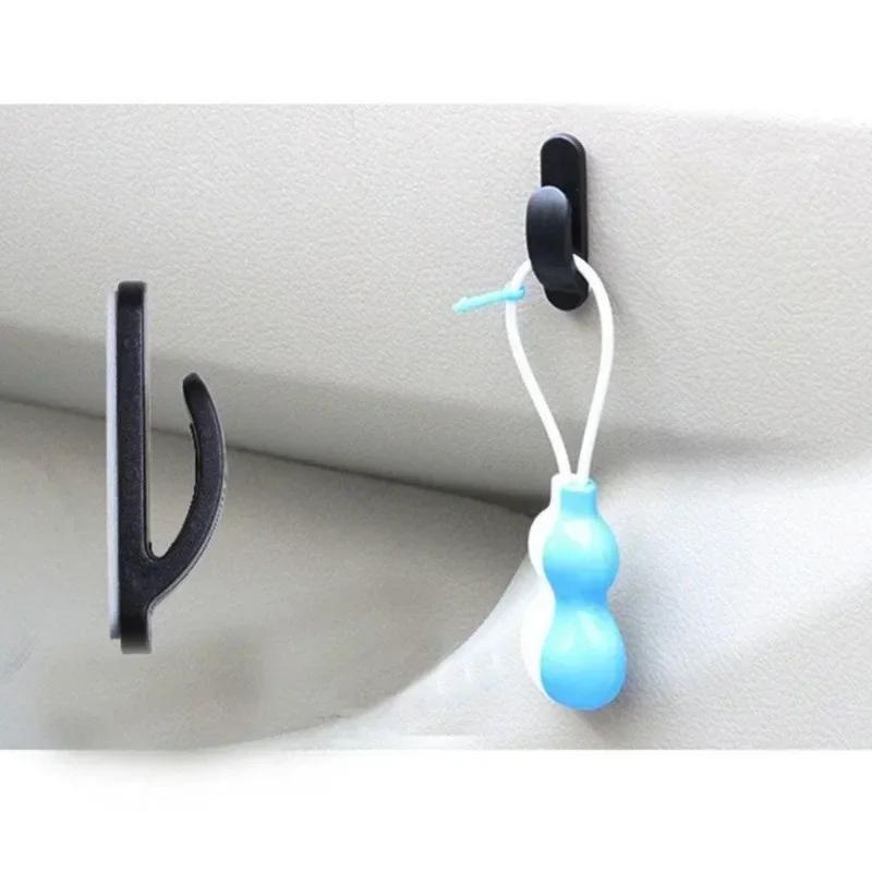 2PCS Convenient Black Auto Car Truck Self Adhesive Hook Hanger Bag Purse Organizer Holder