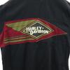 Harley Davidson Back Print Short Sleeve Button Down Shirt XL Black Series Men's Used