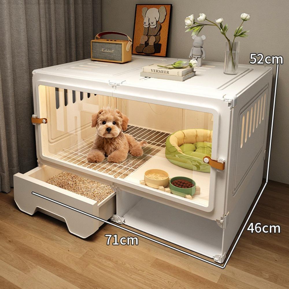 Клетка для собаки с разделением туалета, одна комната, ванная комната, клетка для питомца, бытовая, для маленькой собаки, тедди, корги, вилла для собаки