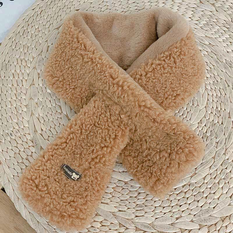 New Children'S Fashionable Scarf For Girls To Keep Warm And Versatile For Babies. Plush And Thickened Warm Scarf For Kids