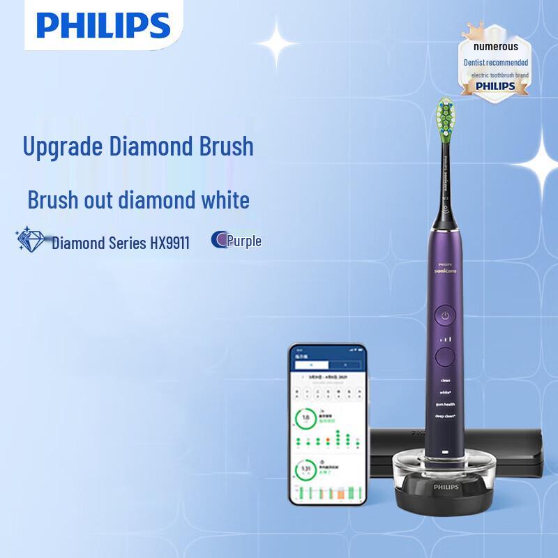 Philips Звуковая электрическая зубная щетка, китайская вилка (адаптер в комплекте)
