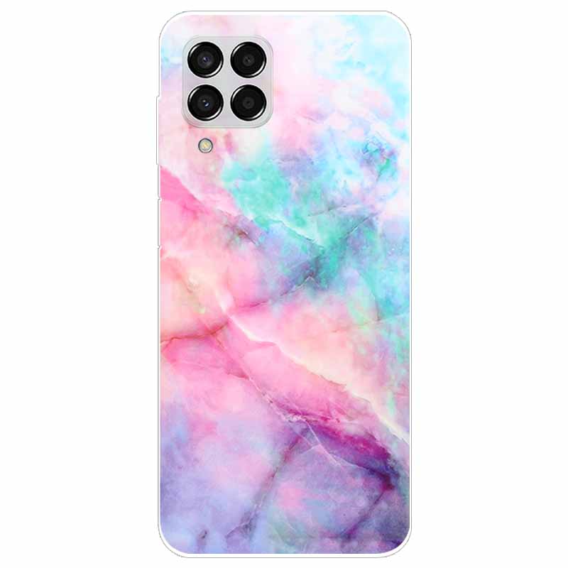 Case for Samsung M33 Cover Marble Soft TPU Silicone Phone Covers for Samsung Galaxy M53 5G Case Clear Bumper M 33 53 Protective