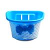 Retro Woven Front Riding Basket with Bow Children's Bicycle Scooter Basket Front Handle Carrier