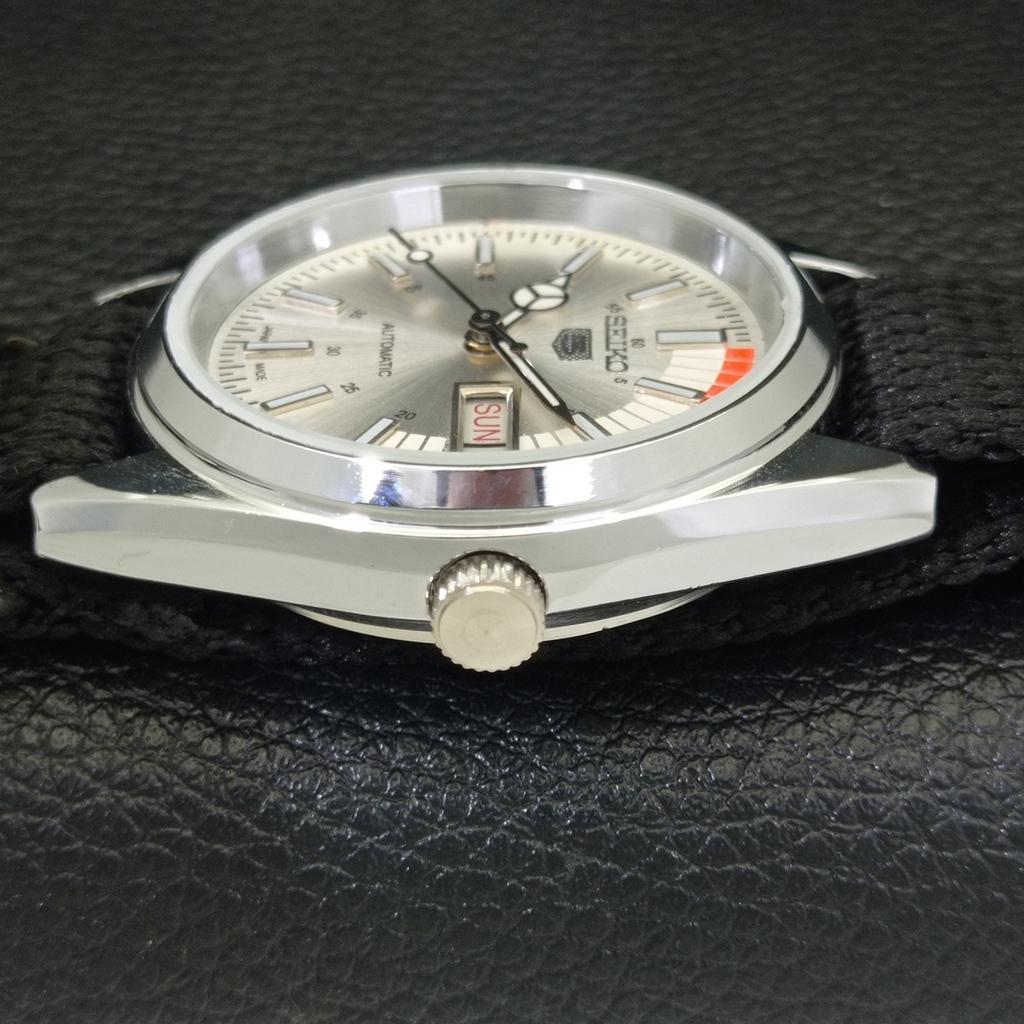 ЯПОНИЯ ВИНТАЖНЫЕ ВОССТАНОВЛЕННЫЕ МУЖСКИЕ СЕРЕБРИСТЫЕ ЧАСЫ SEIKO 5 AUTOMATIC 6309A a440869-4