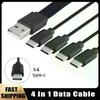 4-в-1 Мульти-USB C Разветвитель Адаптер Кабель Зарядный Шнур USB Type C Быстрая Зарядка Кабель для Передачи Данных Для Huawei Планшета Ноутбука ПК