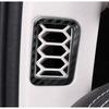 Для GWM Tank 300 2024 2024 A Pillar AC Air Outlet Vent Frame Ring Trim Interior Accessories Carbon Black Stainless Steel Decor