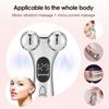 Beauty Face Lifting Device 4D Vibration Roller Massager Improve Dark Circles EMS Micro Current Firming Skin Double Chine Remover