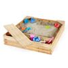 Sandpit with Storage Compartment Wood