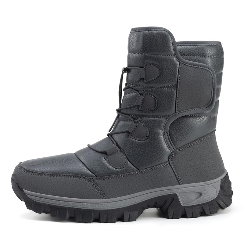 TUINANLE Women Snow Shoes Winter Plush Warm Couples Platform Boots Male Non Slip Cotton Mid-calf Boots