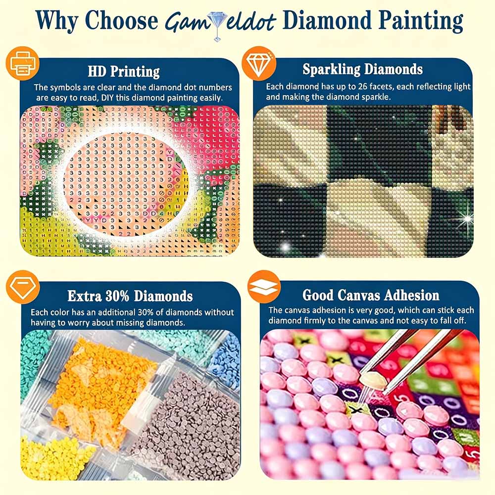 5D Diamond Painting Kit. Abstract Figures Mosaic Craft. Handmade Home Decoration for Living Room and Bedroom
