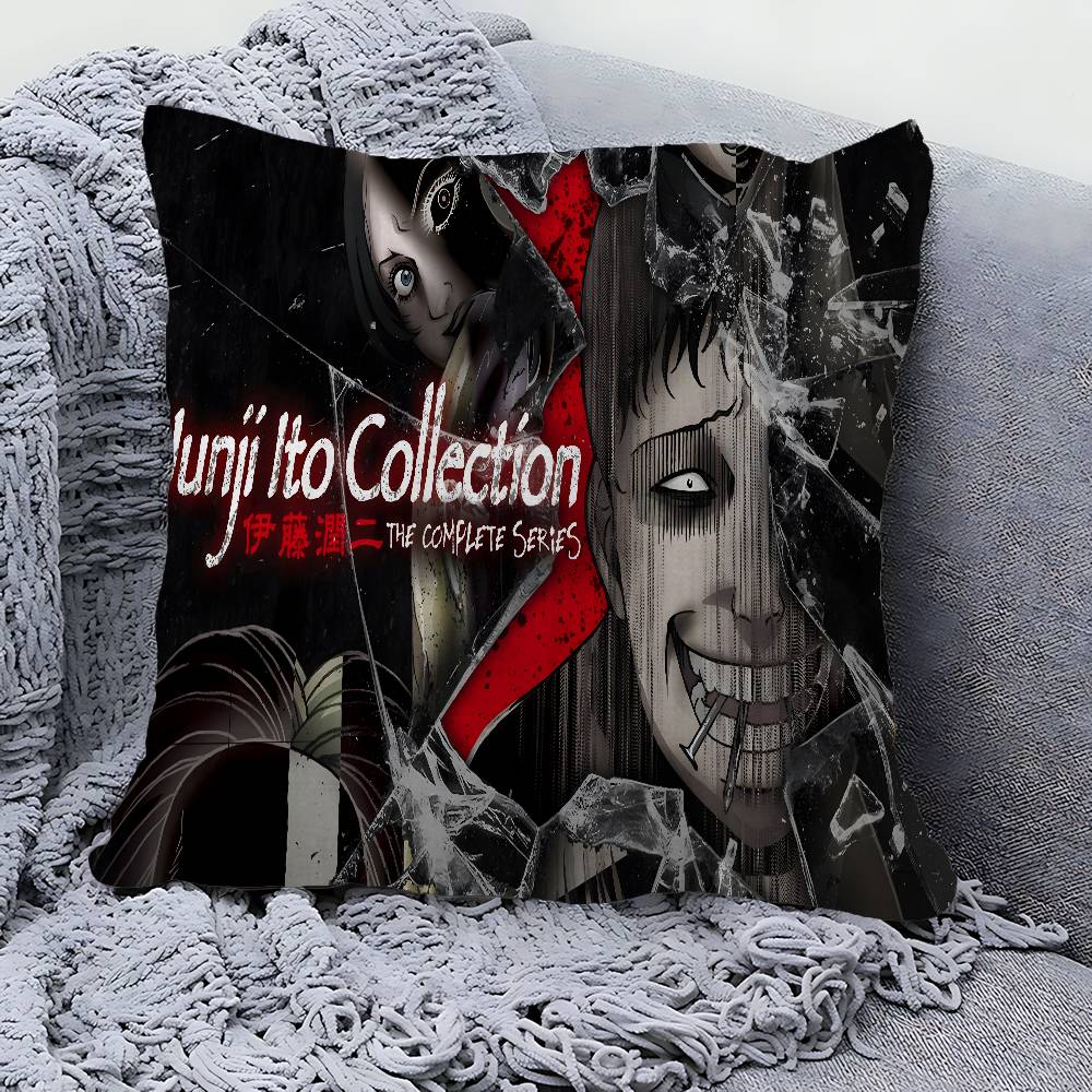 Junji Ito Cushion Cover Pillowcase Upholstery Sofa Throw Pillow Home Decor Pillowcas