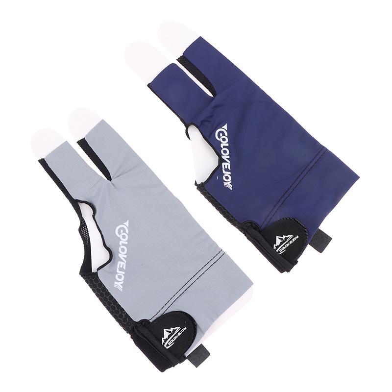 Бильярдные перчатки для левой руки, три пальца для снукера, бильярдные перчатки, нескользящие наклейки, эластичные тренировочные перчатки для бильярда, аксессуары