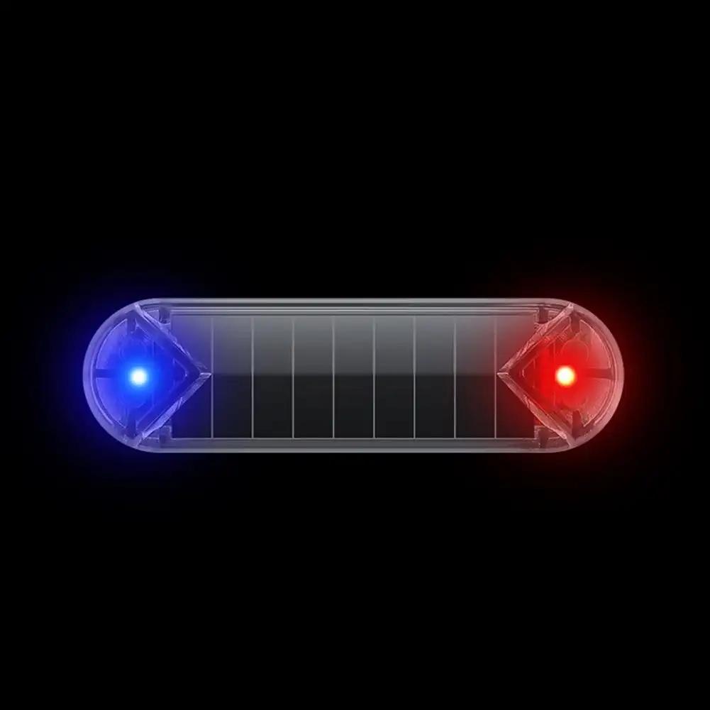 Strobe Signal Security System Universal Flash Warning LED Light Alarm Lamp Car Solar Power Simulation Fake Anti-theft Caution