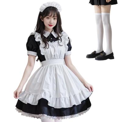 Костюм горничной BeLoved с полным комплектом Little Plus Идеально подходит для культурной школы с горничной и косплея Хэллоуин и популярные колготки для косплея в стиле бэбидолл, (Размеры
