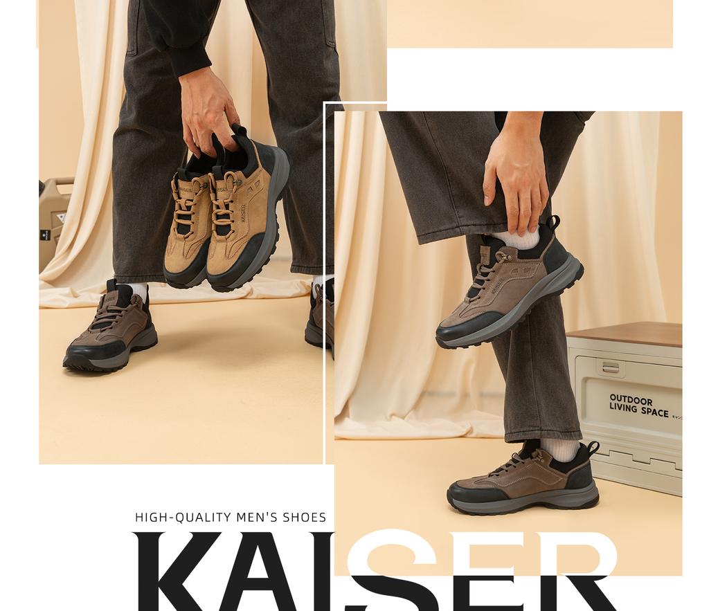 Caesar Men's Leather Outdoor Sports Casual Shoes