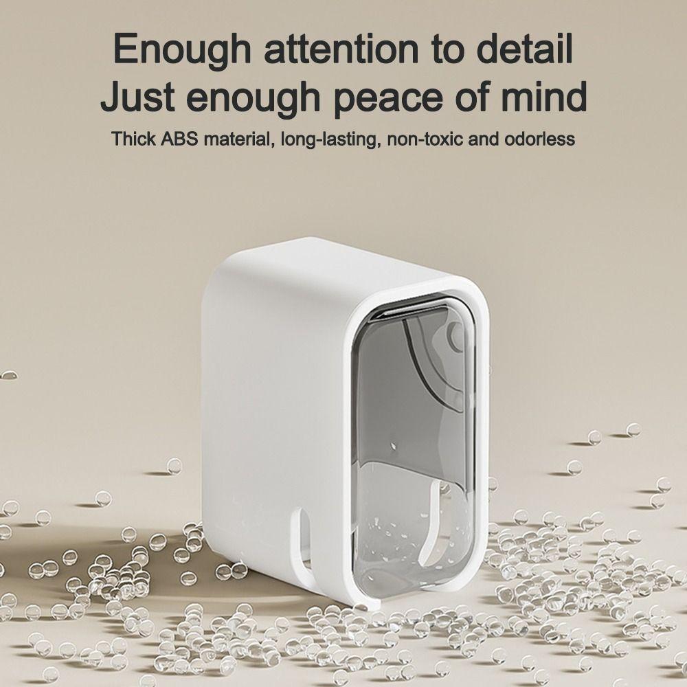 Dustproof Toothbrush Rack Flip-top Toothbrush Storage Box Durable Toothbrush Holder