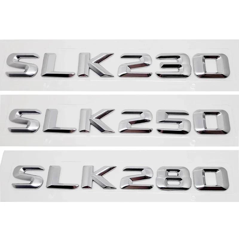Automotive 3D Digital Alphabet Trunk Badge Decal for Mercedes Benz SLK55 SLK63 SLK200 SLK230 SLK250 SLK280 SLK300 SLK320 SLK350