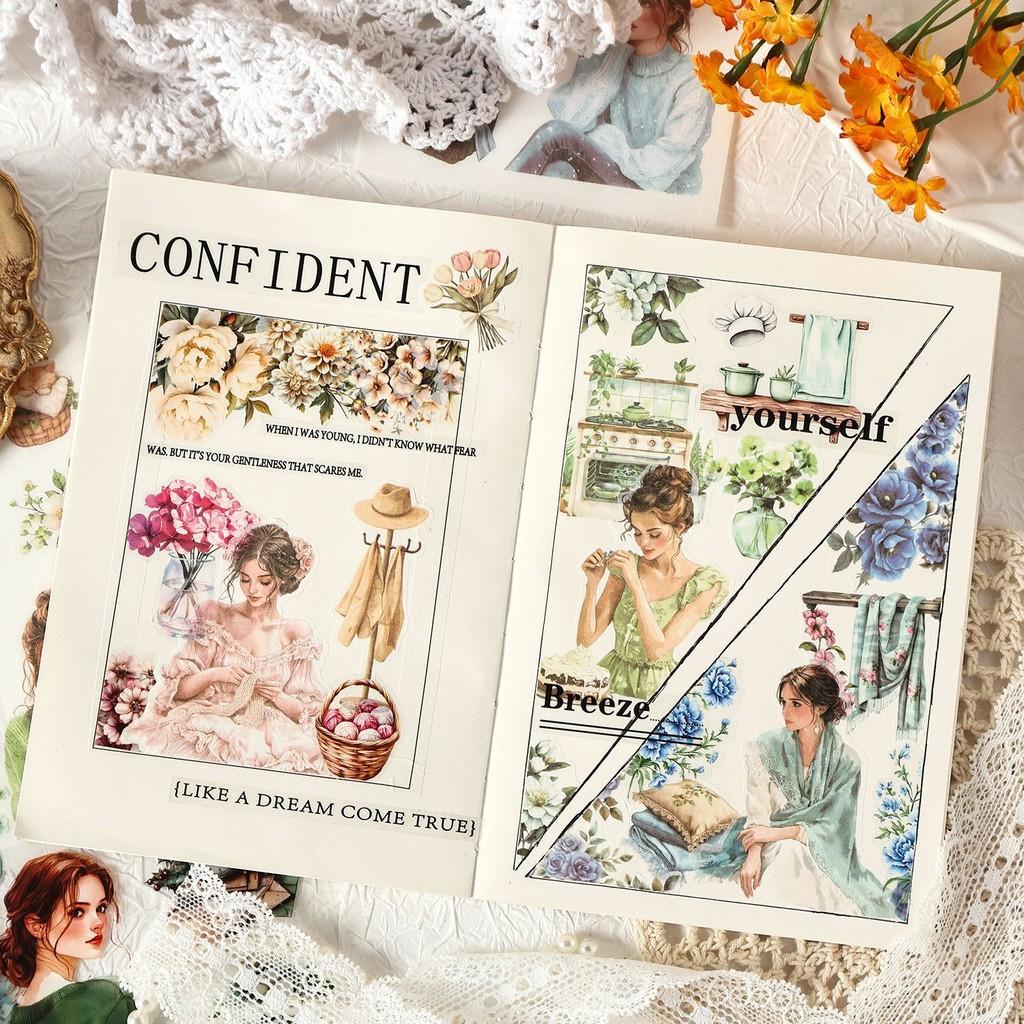 20 листов Стикеры для скрапбукинга Винтажный Дневник Скрапбукинг Junk Journal Поделки Украшения Декоративные Стикеры
