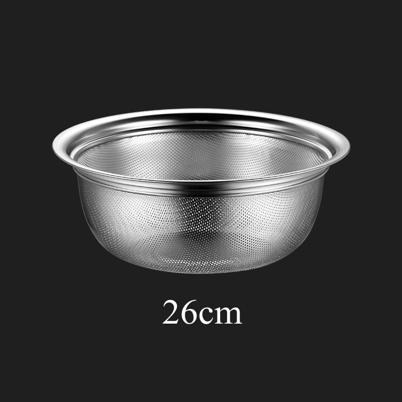 2 Styles Stainless Steel Multi-Purpose Rice Sieve with Handles Vegetables Fruits Washing Drainer Colander Home Kitchen Supplies