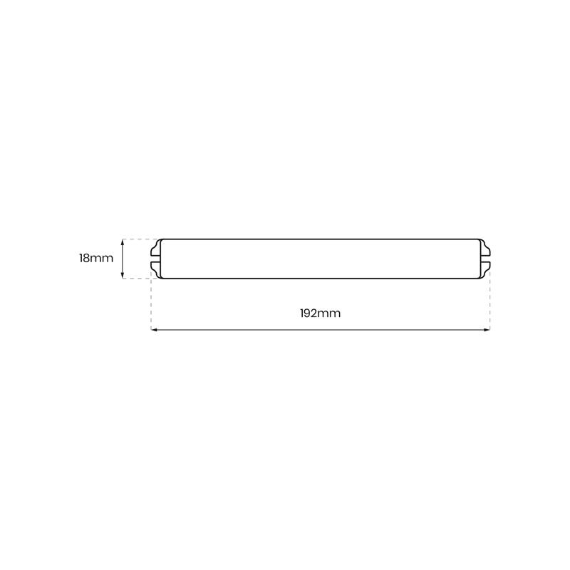 Slim aluminum LED power supply 24W 12V DC IP20
