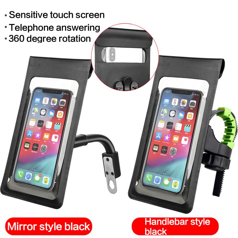 Motorcycle MTB Bicycle Touch Screen Waterproof Phone Bag Mount Holder for 4-6.5 Inch Mobile Phone GPS Universal