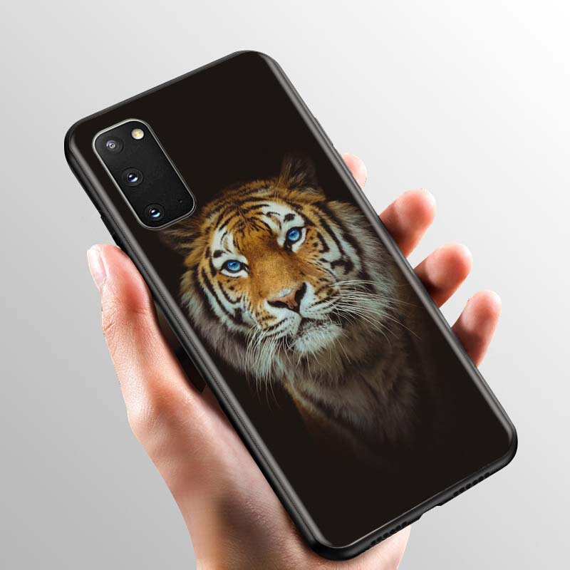 Мягкий чехол для Samsung Galaxy S21 S20 FE S10E S10 Lite S9 S8 S20 Plus Ultra 5G, противоударный чехол для телефона с изображением животного тигра