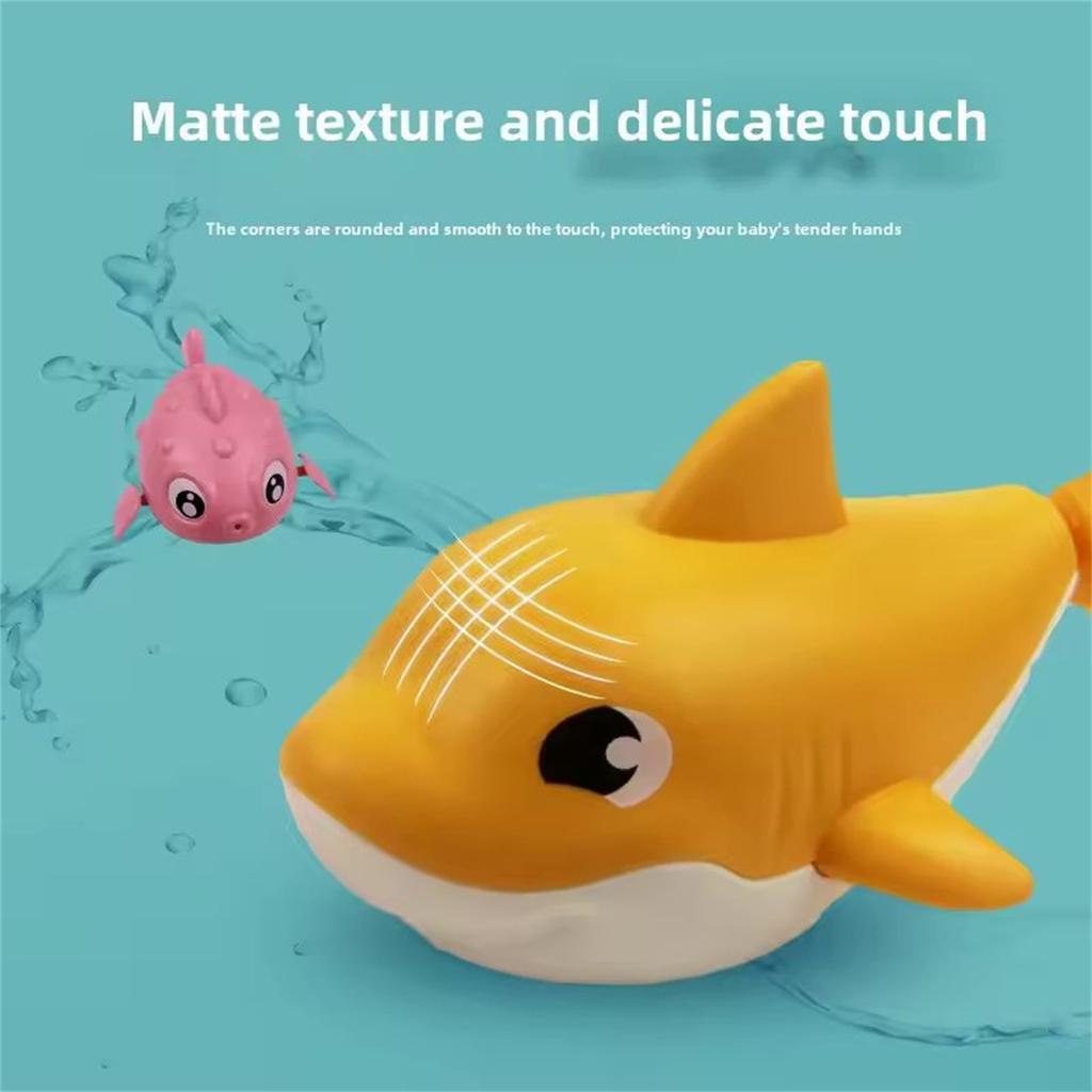 Baby Summer Cartoon Water Play Toy With Wind Up Chain Outdoor Beach Swimming Clockwork Toys Baby Bathroom Toy For Children