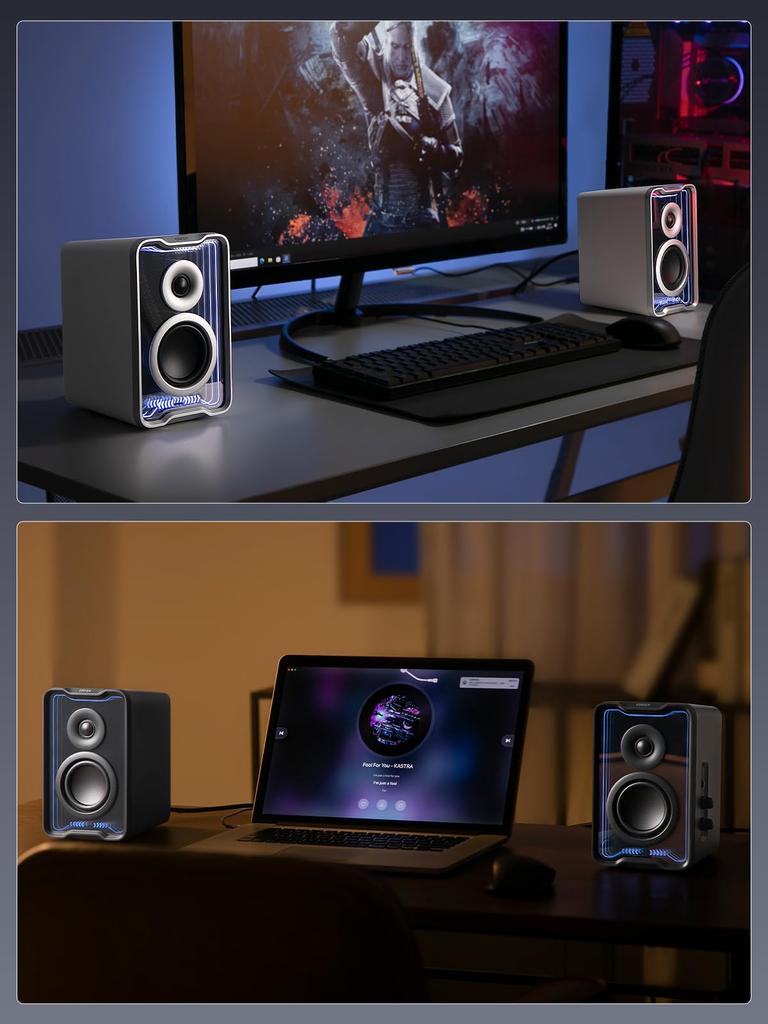 Edifier QR30 Bluetooth для ПК, Multipoint, RGB-подключение, Специальный черный динамик, 5.4 Динамика, Компактный, 30 Вт, Подключение, 63 Гц-20 кГц, Легкий, 3-полосный