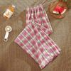 Women’s Everyday Pants, Printing Comfy Leg Pants High Waist Pants Plaid Stretch Wide Loose Ladys Casual Checkered Pants