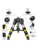 Infrared Laser Level Support Rod with Stainless Steel Tripod Stand