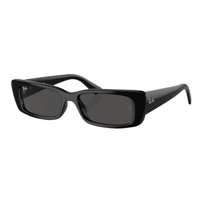 Солнцезащитные очки RayBan оригинального дизайна прямоугольной формы унисекс для пары черные