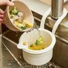 Self-Cleaning Push-Type Sink Strainer Basket - Automatic Food Waste Drain Basket with Removable Bottom, Easy Installation & Removal