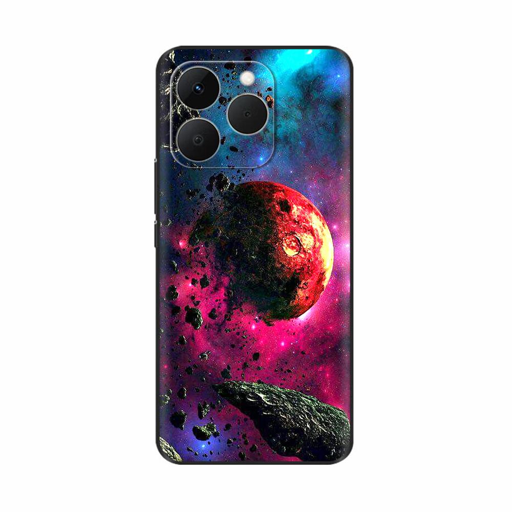 Для Realme 15T 5G Чехол Мягкий Силиконовый Бампер Мультяшный Цветок Череп Рисунок Задняя Крышка Для Oppo Realme 15T 15 T Чехлы Для Телефона Funda