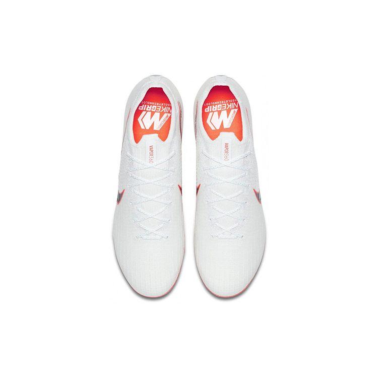 Nike Mercurial Vapor 12 Elite AG Pro White Total Orange Мужские кроссовки Metallic-Cool-Grey AH7379-107