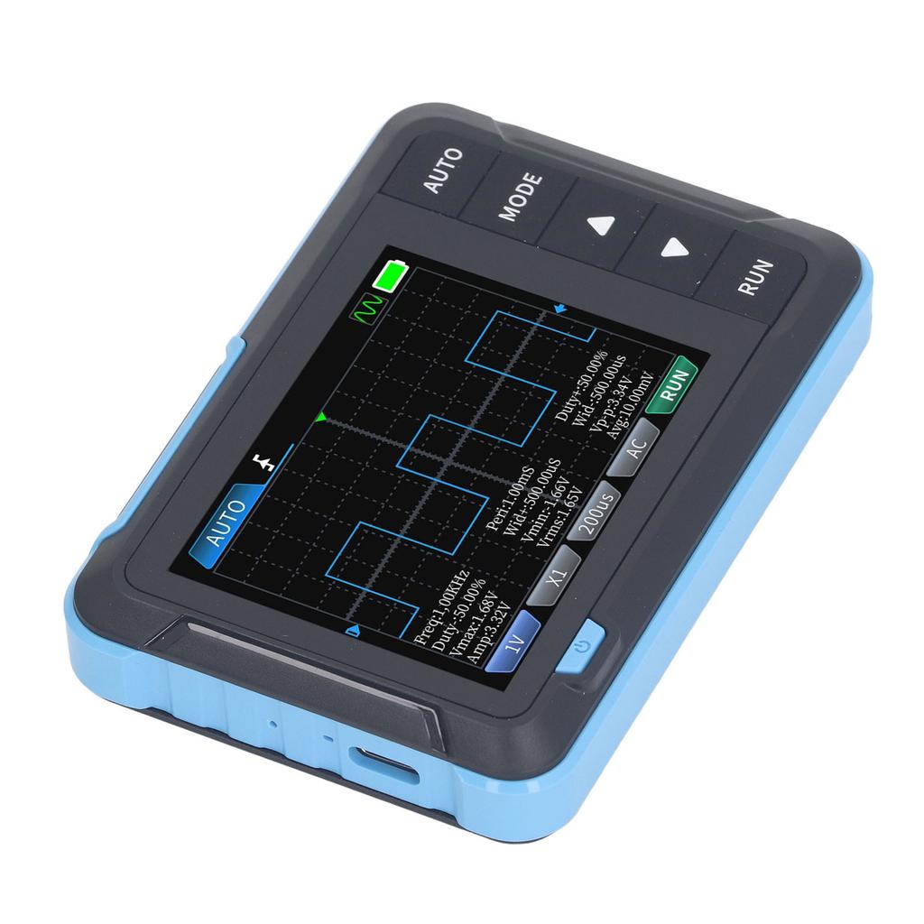 Handheld Digital Oscilloscope 2.8 Inch TFT 5.0MSs High Sampling Rate 1M Bandwidth Portable