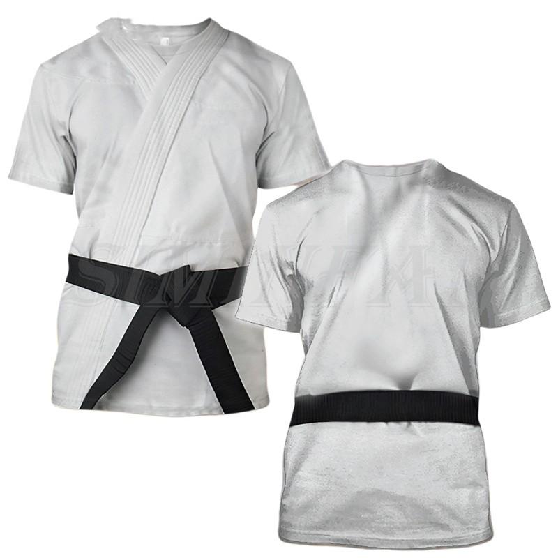 Japan Training T-shirt Men's 3d Karate Printed Tee Tops Oversized Short-sleeved High-quality Sportswear Men Quick-drying T Shirt